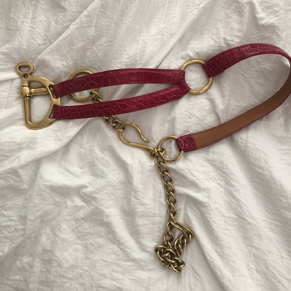 Ralph Lauren alligator belt